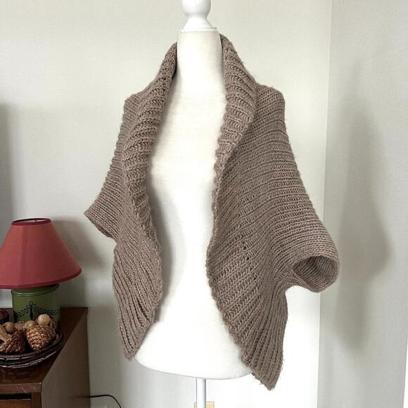 Renee's NYC Tan Chunky Knit Cocoon Sweater (OSFM) - Picture 1 of 4